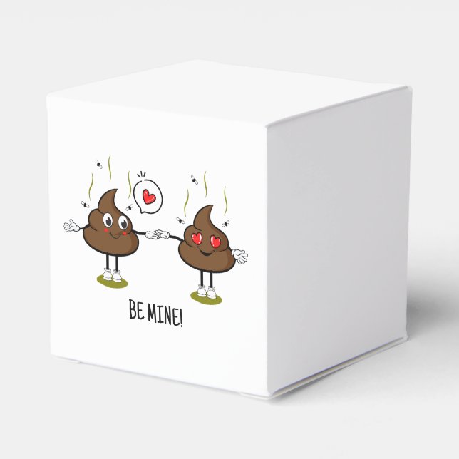 Personalisiert Gekackt Emoji Liebe Couple Geschenkschachtel (Rückseite)