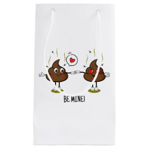 Personalisiert Gekackt Emoji Liebe Couple Kleine Geschenktüte
