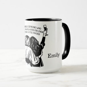 Personalisiert gekrackte Freunde Tasse