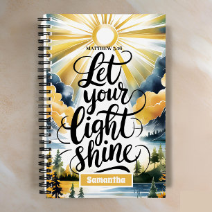 Personalisiert Gelassen Light Shine Journal Notizbuch
