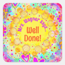 Personalisiert-Gelbe Blütenlehrer Motivierend