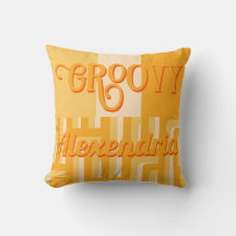 Personalisiert-gelbes Retro geometrisch