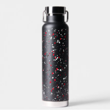 Personalisiert Geometric Red Gray Black Terrazzo