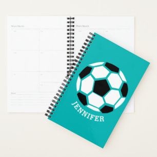 Personalisiert geometrische Fußball-Kindersportart Planer