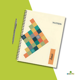 Personalisiert Geometrisches Notebook - Zurück zur Notizbuch