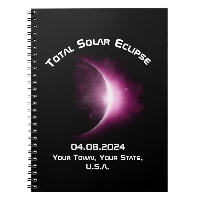 Personalisiert GESAMTSPIELE ECLIPSE 2024 - Reiseta Notizblock (Vorderseite)
