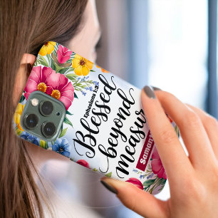Personalisiert gesegnet jenseits der Messgröße Chr iPhone 16 Pro Max Hülle