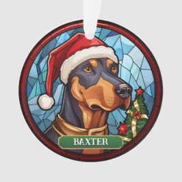 Personalisiert gestanztes Glas Doberman Ornament
