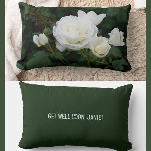 Personalisiert Get Well bald Coworker Friend Rose Lendenkissen