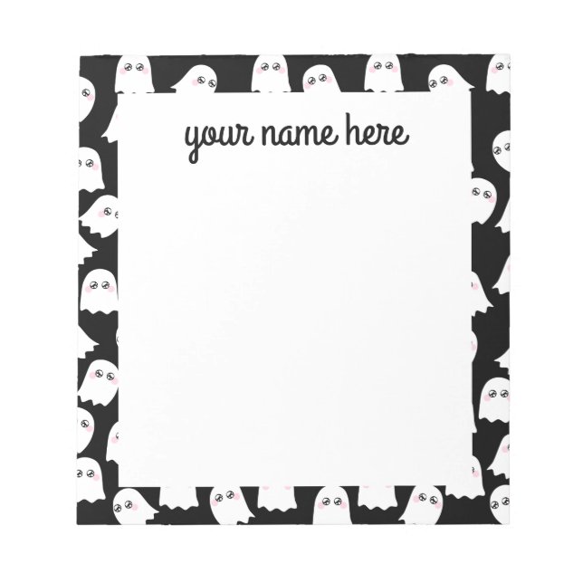 Personalisiert Ghosts Notepad Notizblock (Vorderseite)