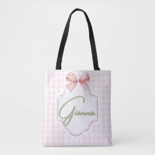 Personalisiert Gianna Baby Girl Kinderzimmer Bow&G Tasche