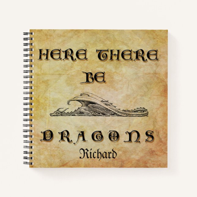 Personalisiert gibt es Drachen Notizbuch (Vorderseite)
