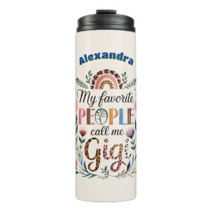 ❤️ Personalisiert GIGI gibt Müttern Geburtstag Thermosbecher