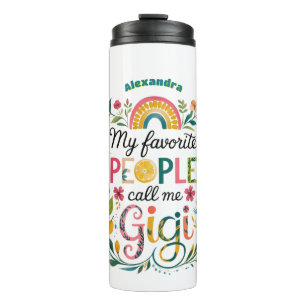 ❤️ Personalisiert GIGI gibt Müttern Geburtstag Thermosbecher