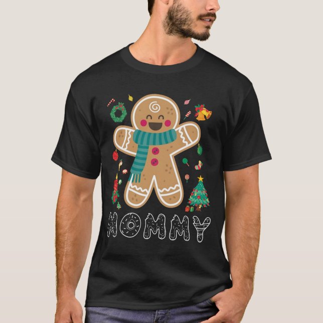 Personalisiert Gingerbrei T-Shirt (Vorderseite)