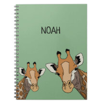 Personalisiert Giraffe Funny Green