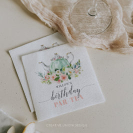 Personalisiert Girl Birthday Par-Tea Tea Party Serviette