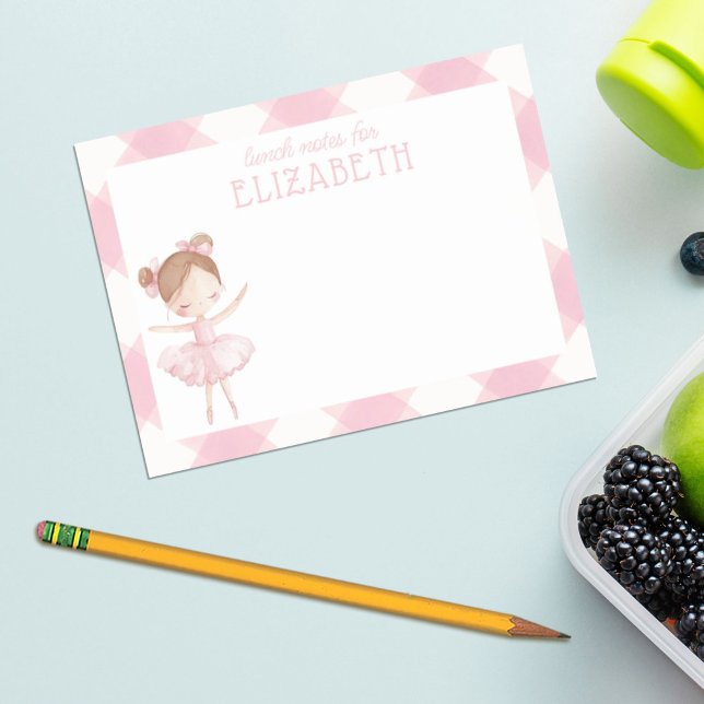 Personalisiert Girl Watercolor Ballerina Kinder Mi Post-it Klebezettel (Von Creator hochgeladen)