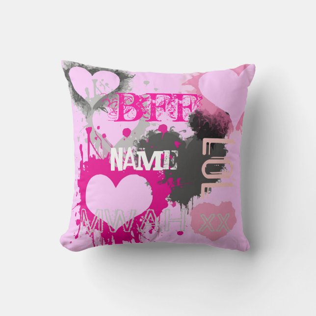 Personalisiert Girls BESTE FREUNDIN Beste Freunde  Kissen (Vorderseite)