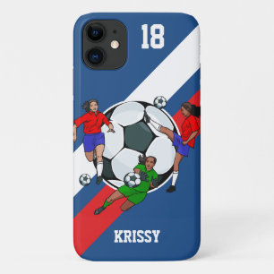 Personalisiert Girls Soccer Designer Case-Mate iPhone Hülle