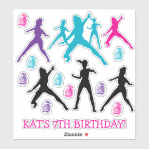 Personalisiert Girls Spy Party Stickers Aufkleber