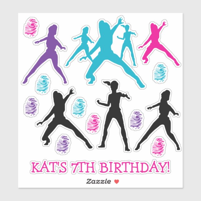Personalisiert Girls Spy Party Stickers Aufkleber (Blatt)