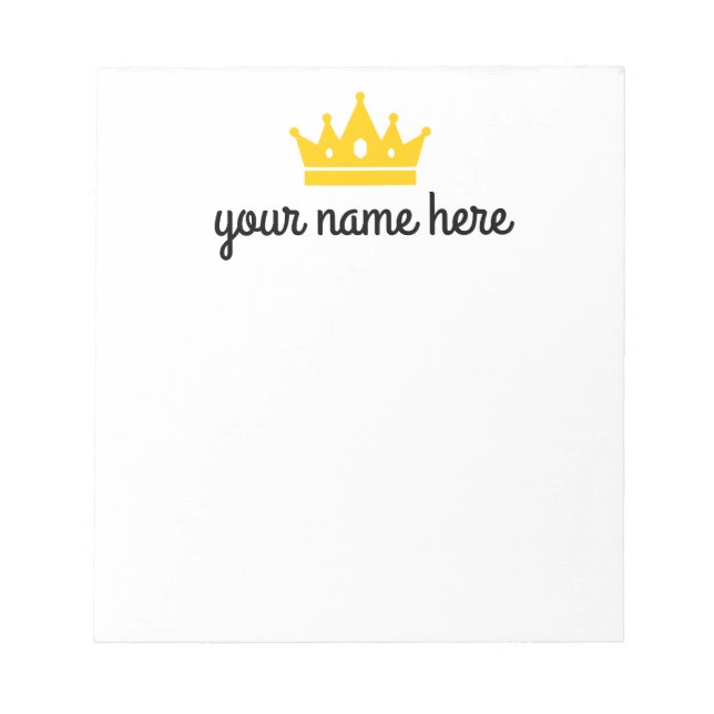 Personalisiert Girls Stationery Notepad Notizblock (Vorderseite)