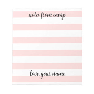 Personalisiert Girls Summer Camp Notepad Notizblock