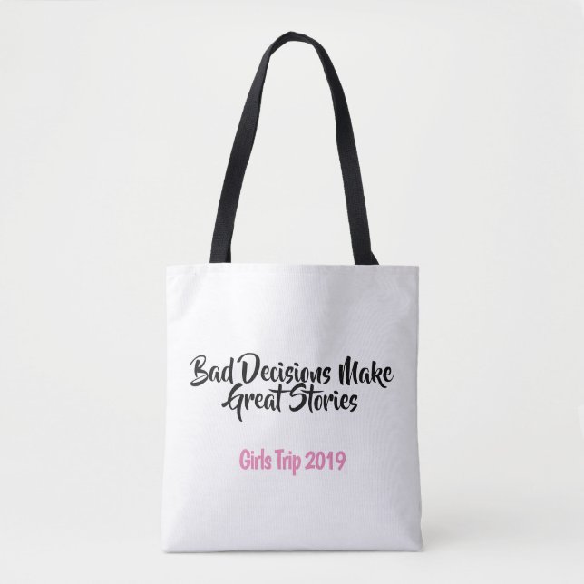 Personalisiert Girls Trip Leinwand Tasche (Vorderseite)