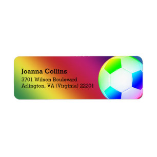 Personalisiert Girly Colorful Soccer Fußball