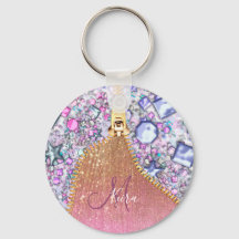 Personalisiert Girly Gold Glitzer Mit Monogramm Ro