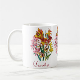 Personalisiert Gladioli Kaffeetasse