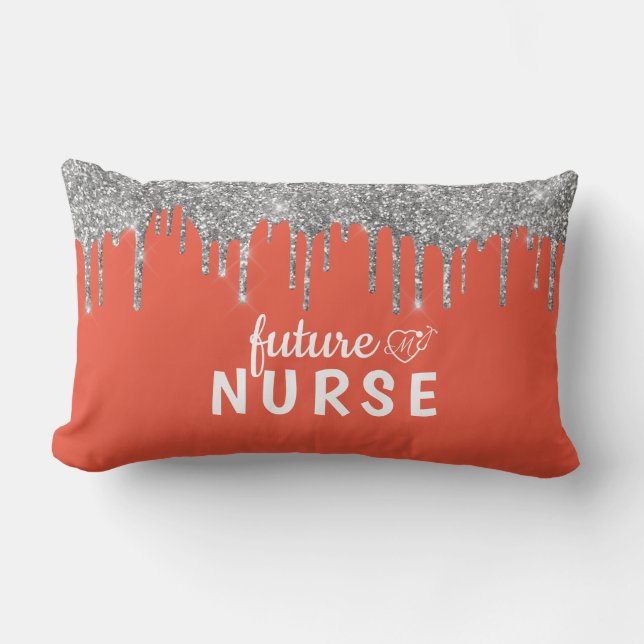 Personalisiert Glam Nurse Lumbar Pillow Lendenkissen (Vorderseite)