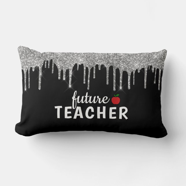 Personalisiert Glam Teacher Lendenkissen (Vorderseite)