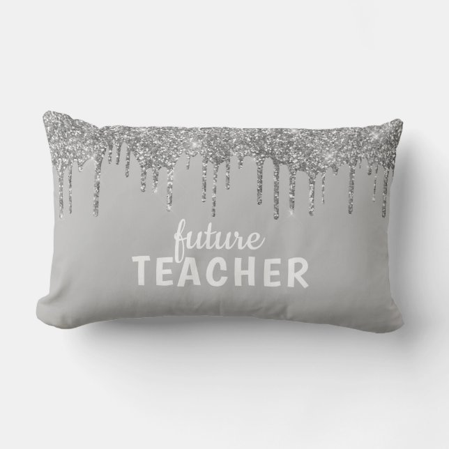 Personalisiert Glam Teacher Lendenkissen (Vorderseite)