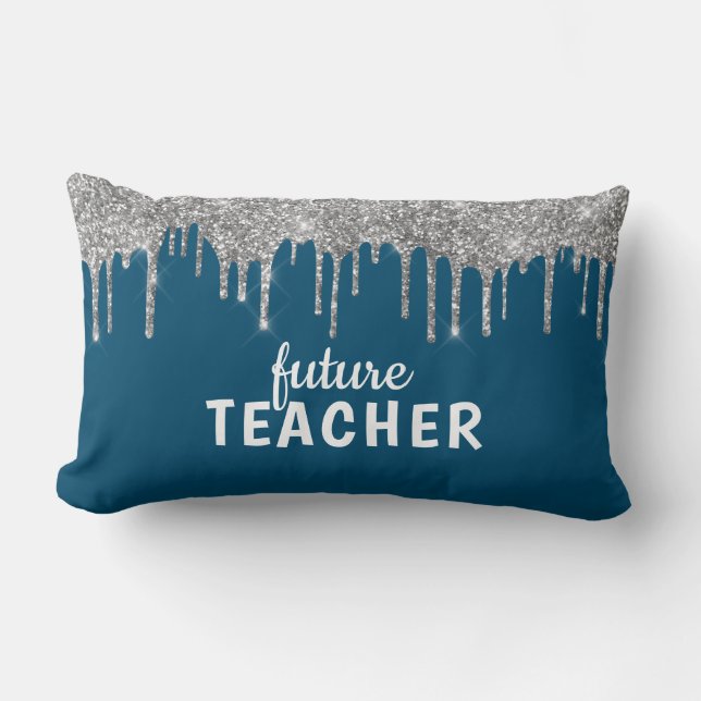 Personalisiert Glam Teacher Lendenkissen (Vorderseite)