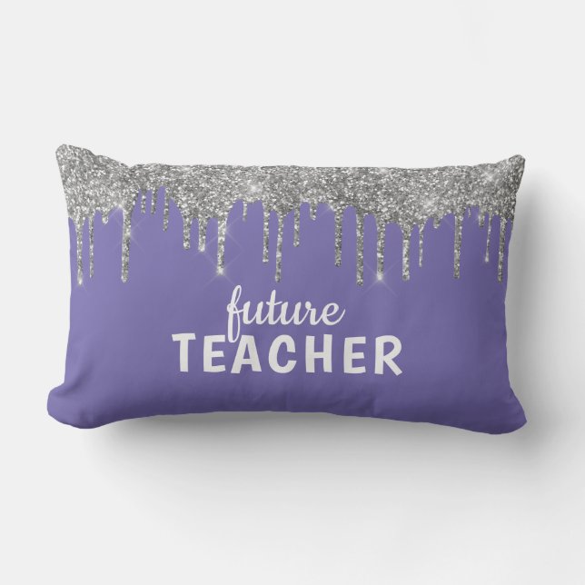 Personalisiert Glam Teacher Lendenkissen (Vorderseite)