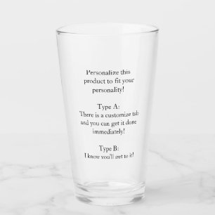 Personalisiert Glas