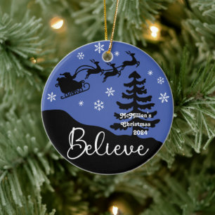 Personalisiert glauben keramik ornament