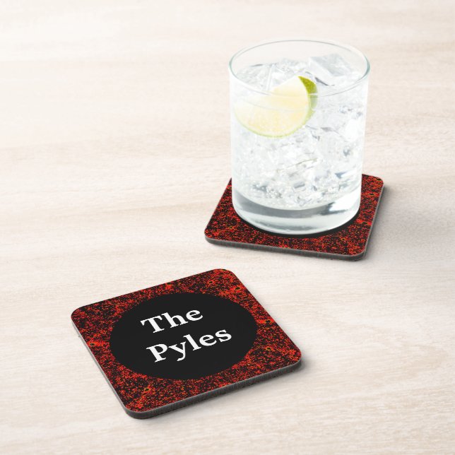 Personalisiert Glittering Print Untersetzer (Rechte Seite)