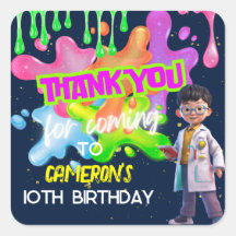 Personalisiert Glow Slime Science Gastgeschenk