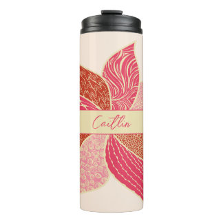 Personalisiert glückliche Blume Thermal Tumbler Thermosbecher