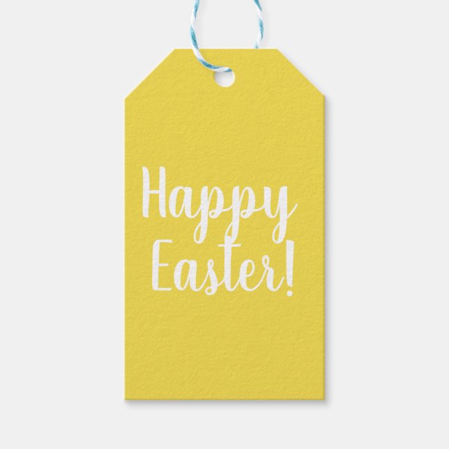 Personalisiert glückliche Ostern - Geschenkanhänger (Vorderseite)