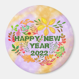 PERSONALISIERT GLÜCKLICHES NEUES JAHR 20XX MAGNET