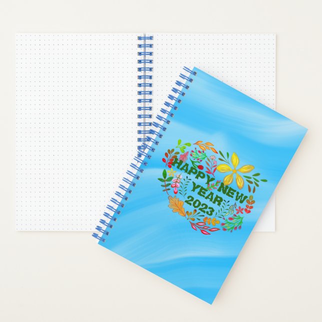 PERSONALISIERT GLÜCKLICHES NEUES JAHR 20XX NOTIZBUCH (Innen)