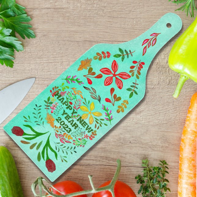 PERSONALISIERT GLÜCKLICHES NEUES JAHR 20XX SCHNEIDEBRETT (Von Creator hochgeladen)