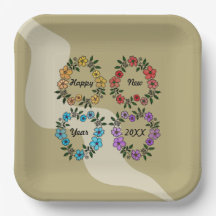 PERSONALISIERT GLÜCKLICHES NEUJAHR 20XX & BLUME KR