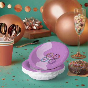 PERSONALISIERT GLÜCKLICHES NEUJAHR 20XX & BLUME KR PAPPTELLER