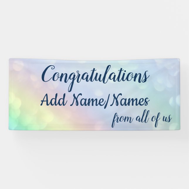 Personalisiert Glückwunsch Banner (Horizontal)