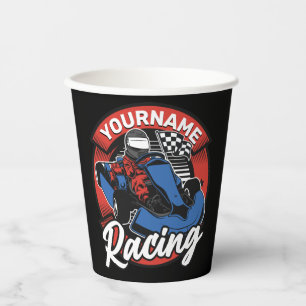 Personalisiert Go Kart Extreme Racing Karting Race Pappbecher